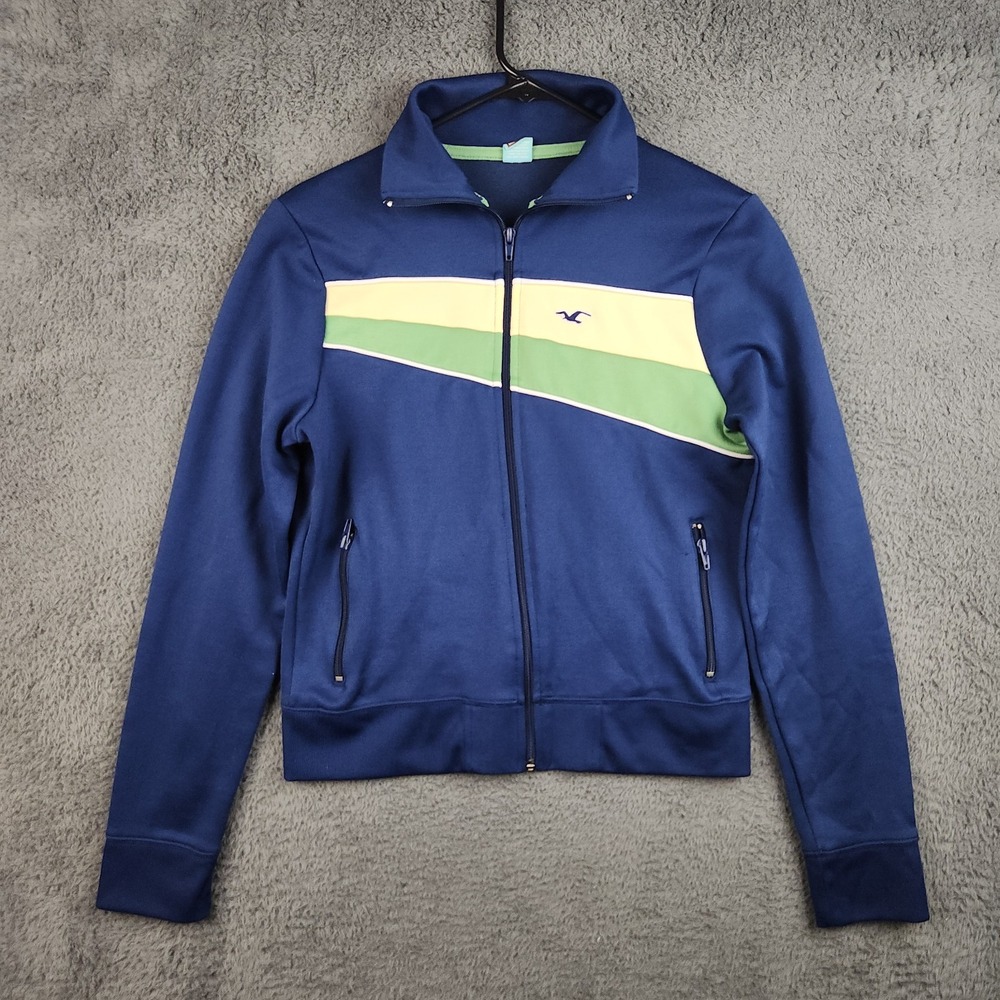Vintage Y2K Hollister Full Zip Jacket Womens XL Surf Boho Slim Fit 90s Street